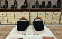 Loro Piana Summer Walk Loafer Suede - Black