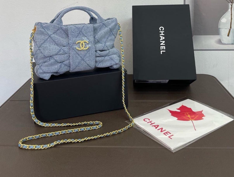 Chanel Lambskin Quilted Bow Bag