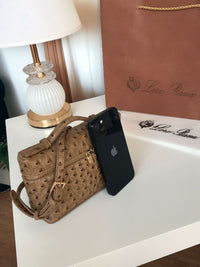 Loro Piana L19 Ostrich Leather Bag