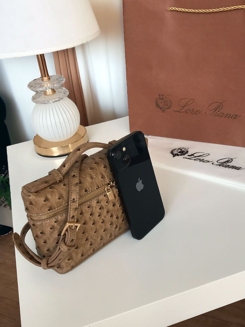 Loro Piana L19 Ostrich Leather Bag