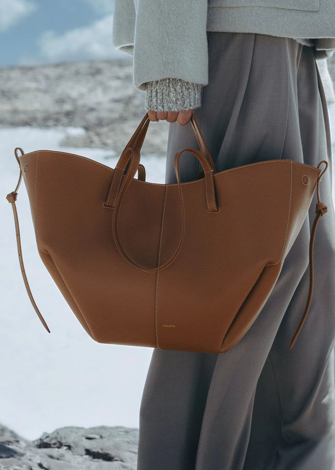 Polene Cyme Edition Textured Camel
