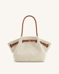 JWPEI Hana Medium Tote Bag - Dark Brown
