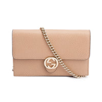 Gucci Interlocking GG Wallet – Beige Calfskin