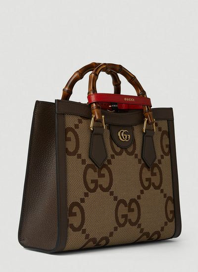 Gucci - Diana Jumbo GG Tote Bag in Brown hover