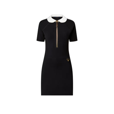 LV Technical Jersey Peter Pan Collar Dress hover