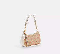 Coach Teri Shoulder Bag In Signature Canvas With Heart Print