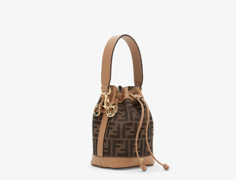 Fendi Mon Tresor Brown FF fabric mini-bag