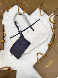 Coach White Tote Bag