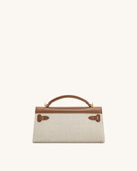 JWPEI Noor Top Handle Bag - Brown Canvas