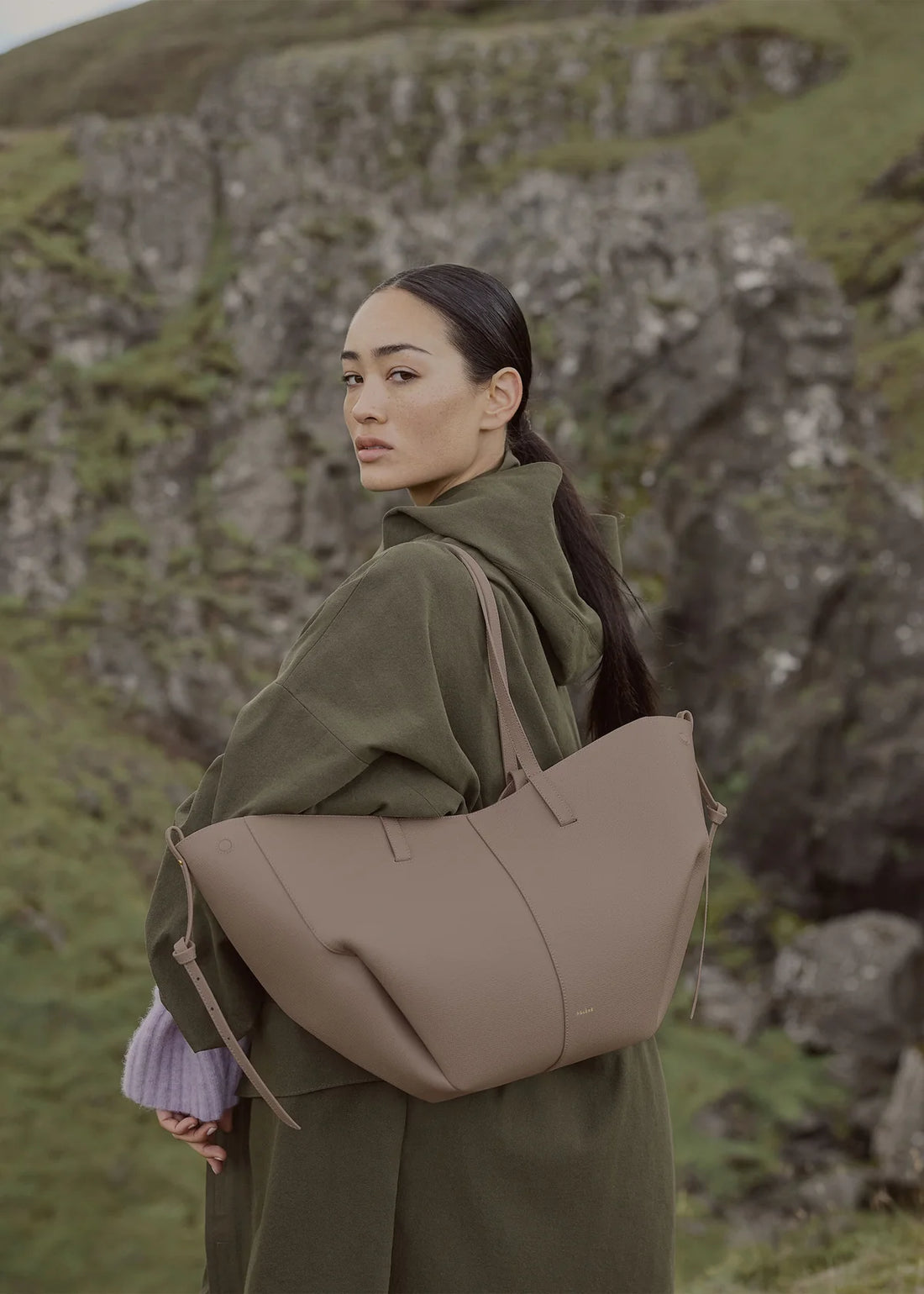 Polene Cyme Edition Textured Taupe