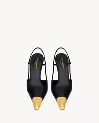 YSL JEANNE slingback pumps in smooth leather