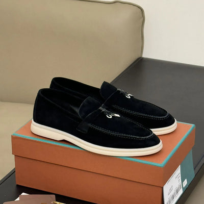 Loro Piana Summer Walk Loafers Women Suede hover