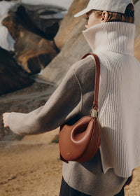 Polene Tonca Edition Textured Cognac