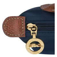 Le Pliage Original Pouch with handle Navy - Recycled canvas