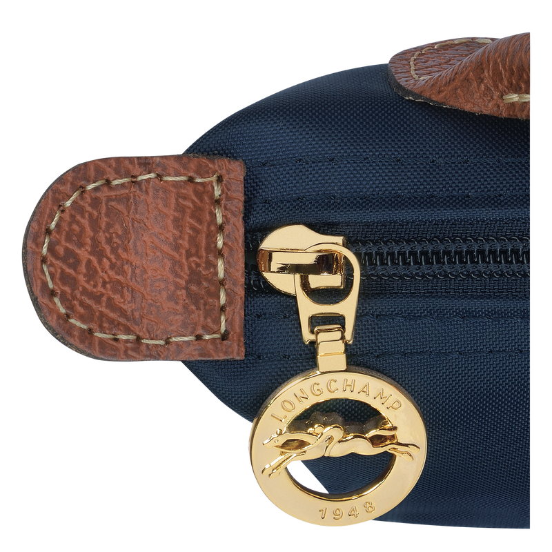 Le Pliage Original Pouch with handle Navy - Recycled canvas