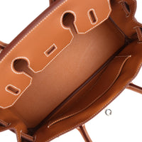 Hermès Shoulder Birkin Light 29 Gold Evercolor Palladium Hardware