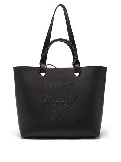 LOEWE Anagram-Debossed Leather Tote Bag