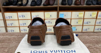 Louis Vuitton Texture Brown Logo Normal Loafer