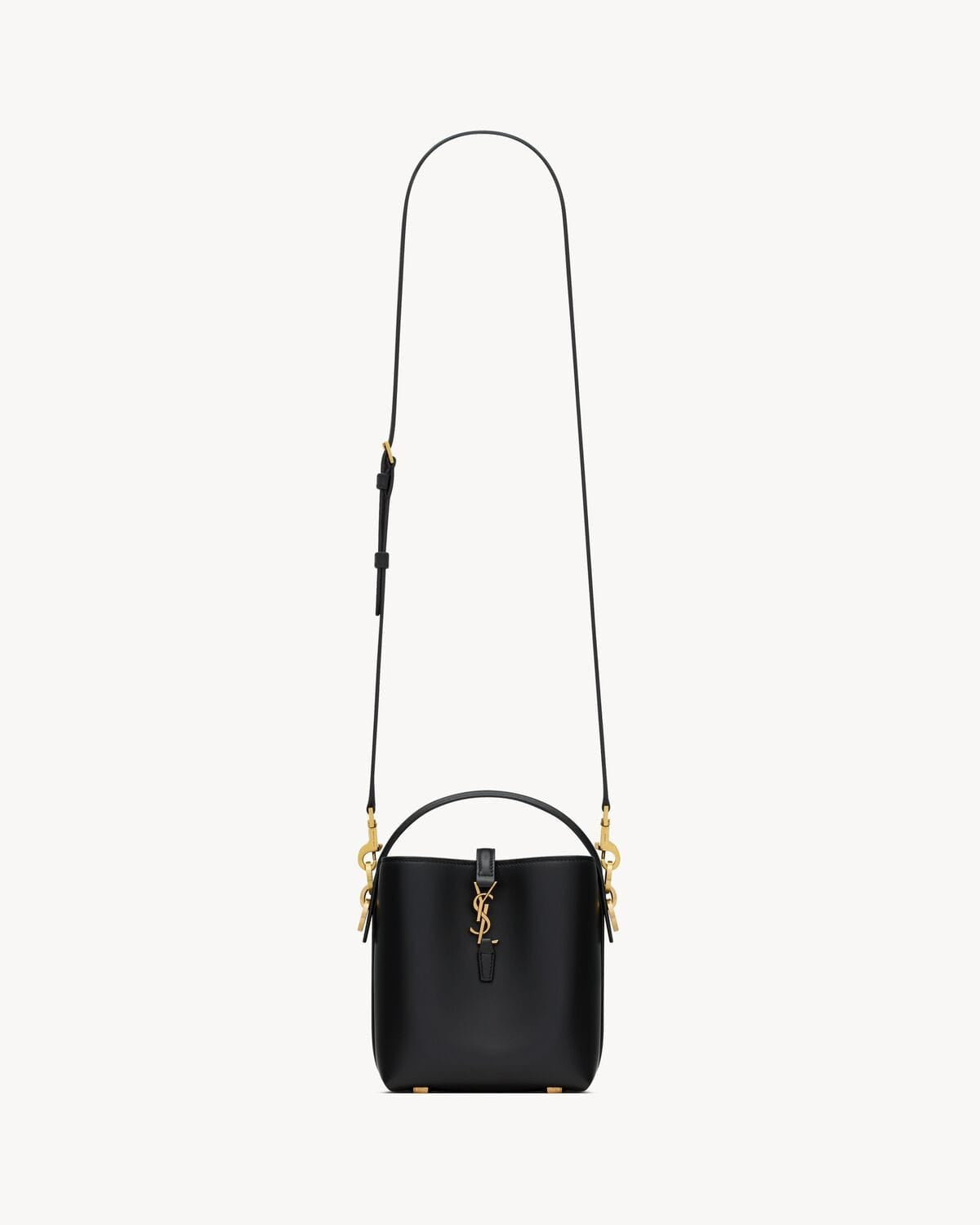 YSL LE 37 mini in shiny leather