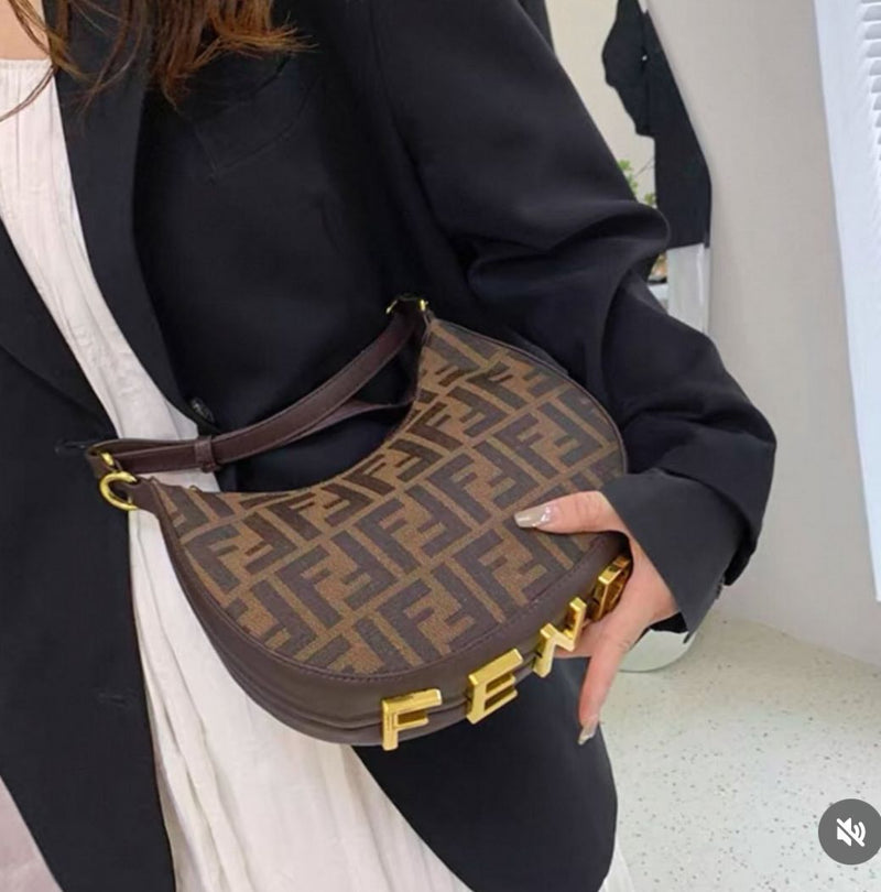 Fendi Crescent Shoulder Sling Bag