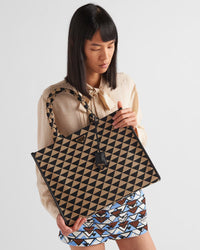 Prada – Symbole Embroidered Fabric Tote
