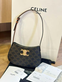 Celine MEDIUM TILLY BAG IN TRIOMPHE CANVAS