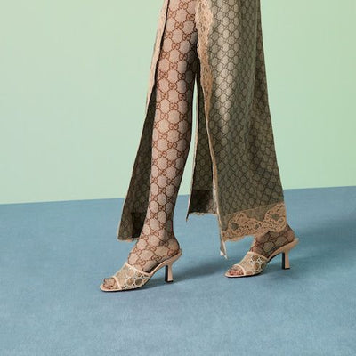 Gucci Women Gg Crystal Embellished Heeled Sandals hover