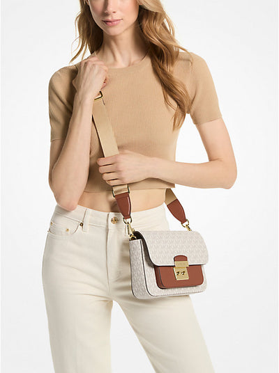 Michael Kors Sloan Editor Medium Signature Logo Messenger Bag hover
