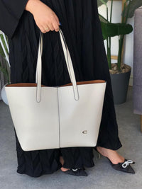 Coach North 32 leather tote bag