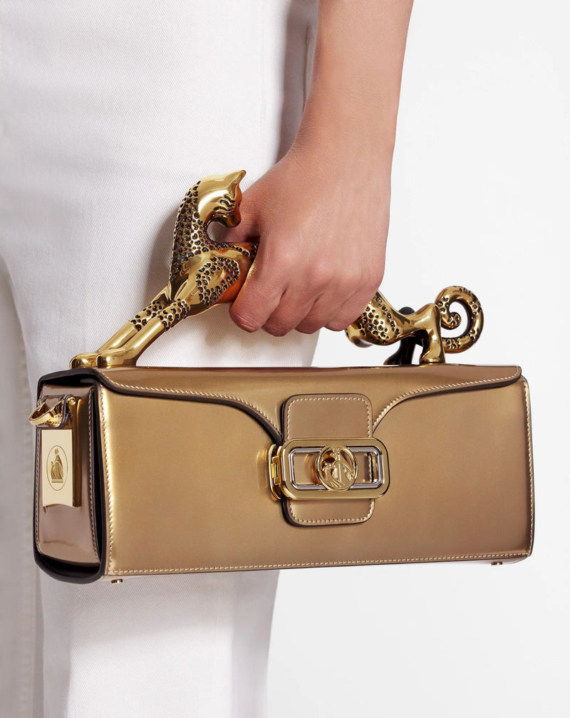 Lanvin Women's Rateau Pencil Cat Leather Shoulder Bag