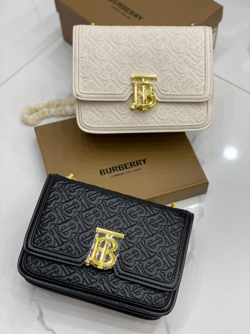 Burberry Mini TB Quilted Crossbody Bag