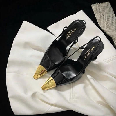 YSL JEANNE slingback pumps in smooth leather hover