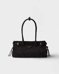 PRADA  Bonnie medium suede handbag
